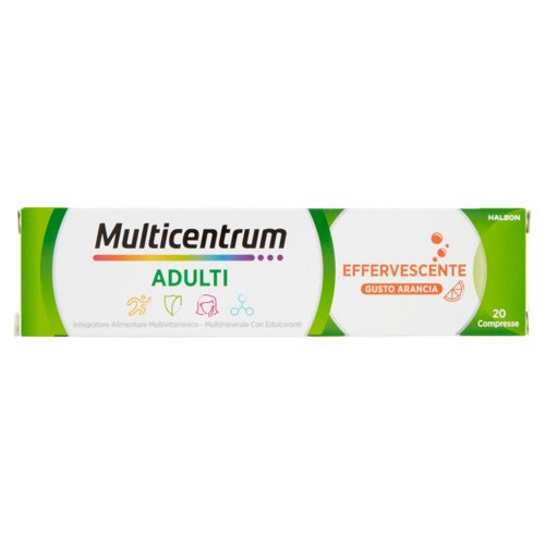 Multicentrum Adulti Vitamina A, C, Fosforo Integratore Multivitaminico Completo 20 cpr Eff 90 g