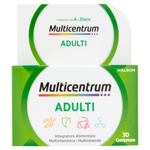 Multicentrum adulti integratore multivitaminico completo vitamina C , A 30 compresse 30 g