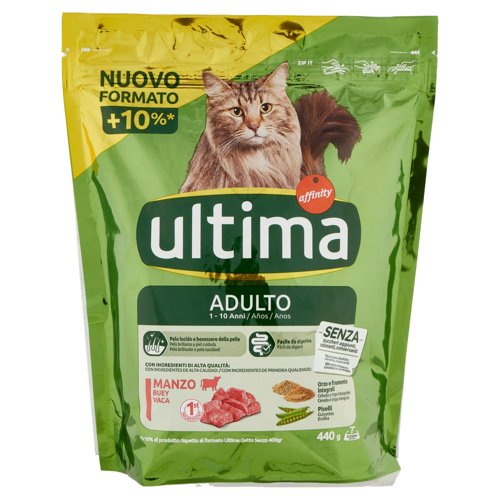 ultima Cat Adulto 1-10 Anni Manzo 440 g