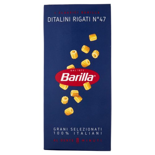 Barilla Pasta Ditalini Rigati n.47 100% Grano Italiano 500g