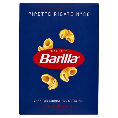 Barilla Pasta Pipette Rigate n.86 100% Grano Italiano 500g