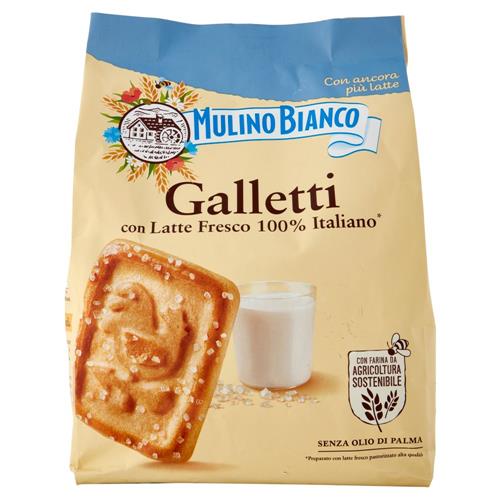 Mulino Bianco Galletti Biscotti con Latte Fresco 100% Italiano 800g
