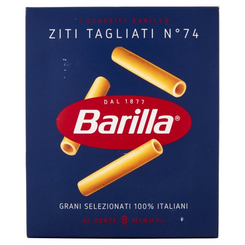 Barilla Pasta Ziti Tagliati n.74 100% Grano Italiano 500g