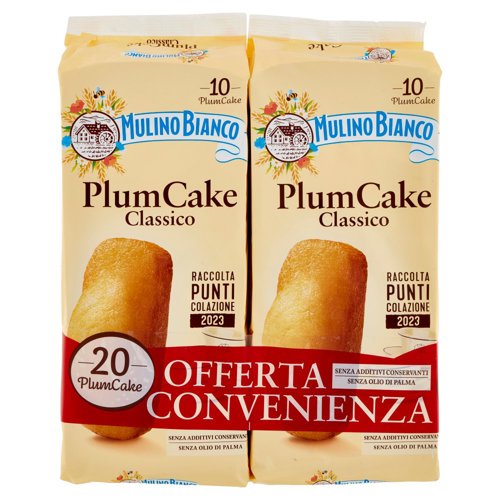 Mulino Bianco PlumCake Merenda con Yogurt Italiano 20 pezzi 660 g