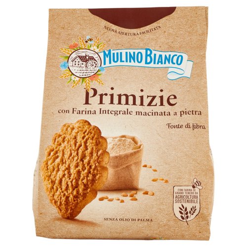 Mulino Bianco Primizie Biscotti con Farina Integrale Macinata a Pietra 700g