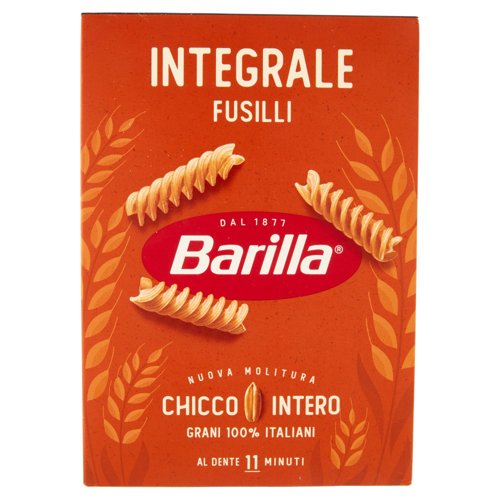 Barilla Pasta Integrale Fusilli 100% grano italiano 500g