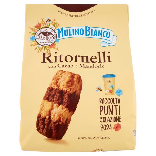 Mulino Bianco Ritornelli Biscotti con Cacao e Mandorle 700g