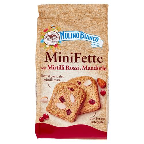 Mulino Bianco Mini Fette Biscottate con Mirtilli Rossi e Mandorle 90g