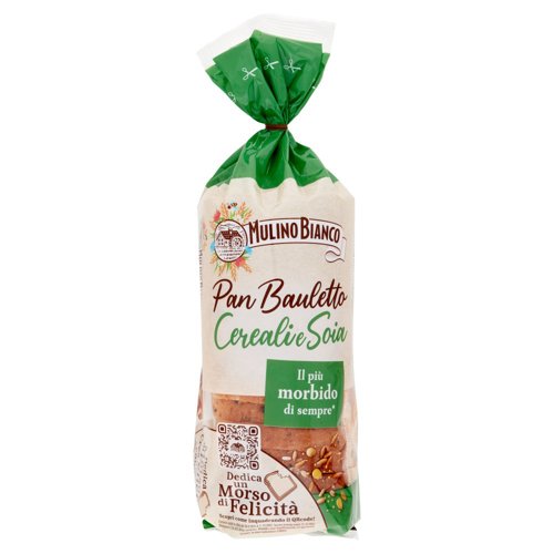 Mulino Bianco Pan Bauletto Cereali e Soia Pane Ideale per Panini 400g