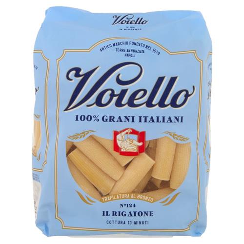 Voiello Pasta Il Rigatone N°124 grani 100% italiani Trafilata bronzo 500g