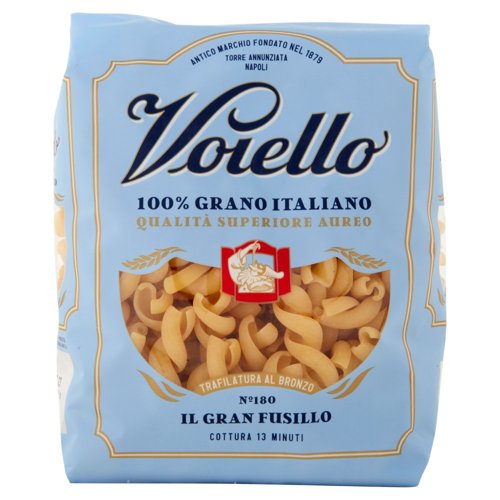 Voiello Pasta Il Granfusillo N°180 grano Aureo 100% italiano Trafilata bronzo 500g 
