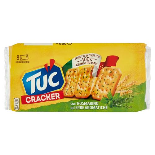 Tuc Cracker con Rosmarino ed Erbe Aromatiche cotto al forno - 250g