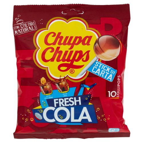 Chupa Chups Fresh Cola Lollipops 10 x 12 g