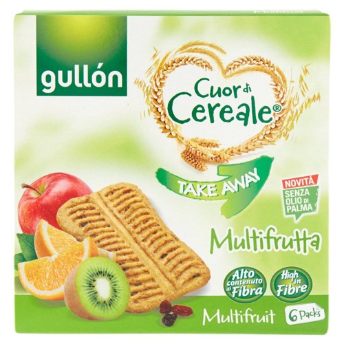 Gullón Cuor di Cereale Take Away Multifrutta 6 x 24 g