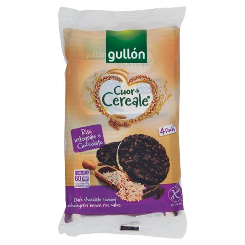 Gullón Cuor di Cereale Riso integrale e Cioccolato 4 x 26,3 g
