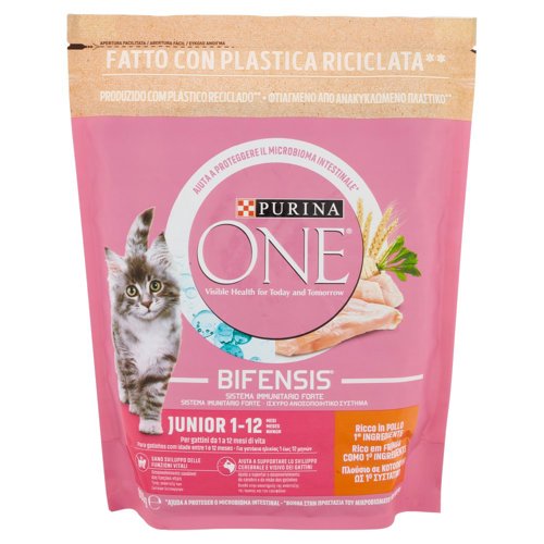 PURINA ONE Junior 1-12 Mesi Ricco in Pollo 800 g