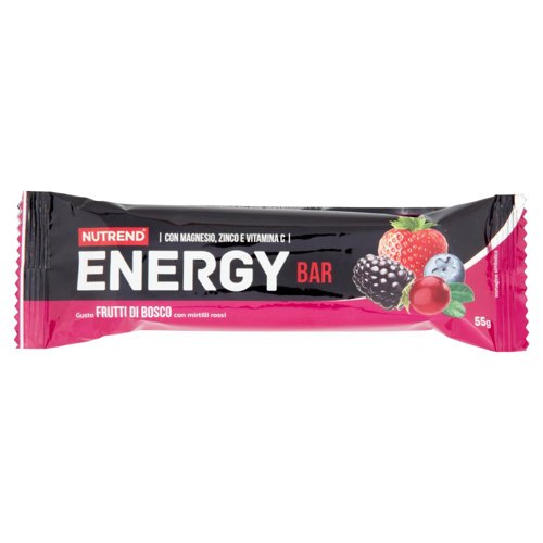 Nutrend Energy Bar Gusto Frutti di Bosco con mirtilli rossi 55 g