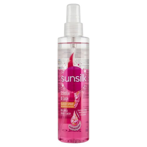sunsilk Scintille di Luce Glossy Spray per Capelli Spenti e Crespi 200 ml