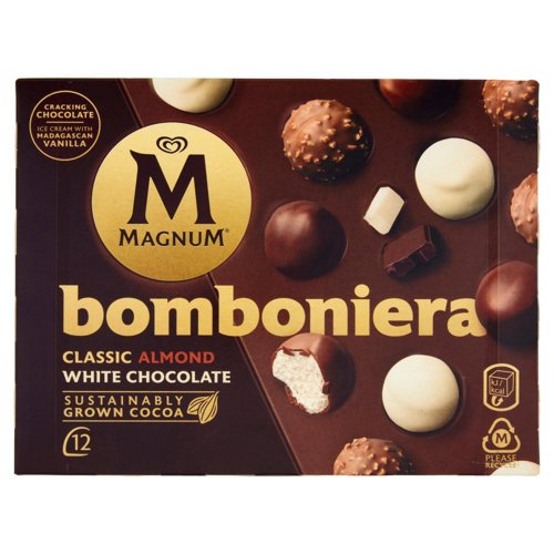 Magnum bomboniera Classic Almond White Chocolate 12 Gelati 104 g