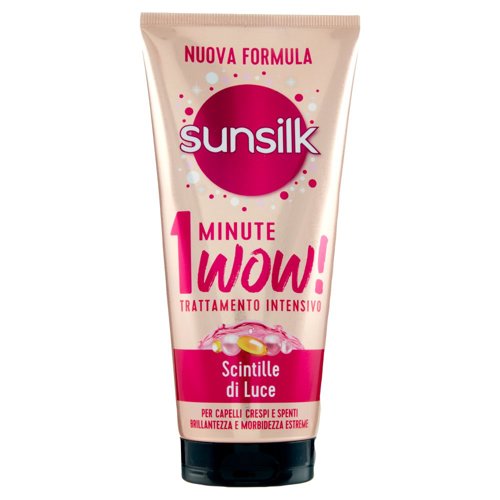 sunsilk Scintille di Luce 1 Minute Wow! Trattamento Intensivo per Capelli Crespi e Spenti 180 mL