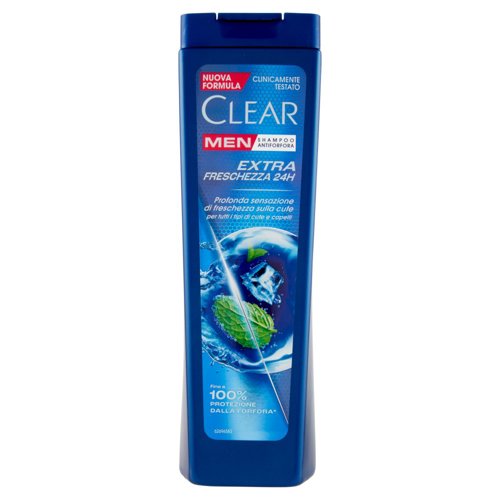 Clear Men Shampoo Antiforfora Extra Freschezza 24H 225 ml