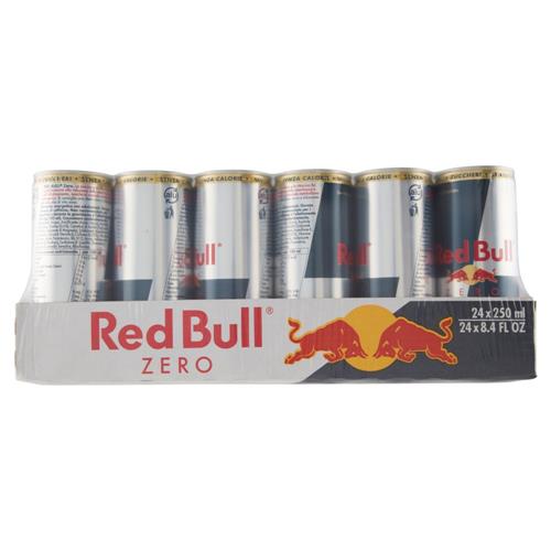 Red Bull Energy Drink, Zero Calorie, 250 ml (24 Lattine)