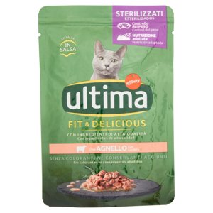 ultima Cat Sterilizzati Fit & Delicious con Agnello in Salsa 85 g