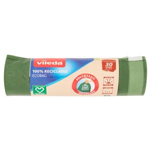 Vileda sacco immondizia Ecobag 100% Riciclato da 30lt, 15 sacchi