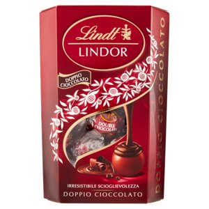 Lindt Cioccolatini Lindor Doppio Cioccolato Scatola 200 g