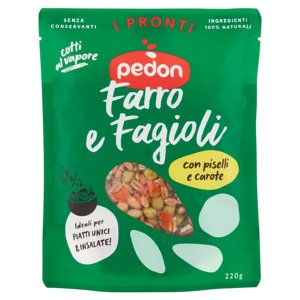 pedon I Pronti Farro e Fagioli con piselli e carote 220 g