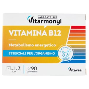 Laboratoires Vitarmonyl Vitamina B12 Metabolismo energetico 90 Compresse 7,2 g