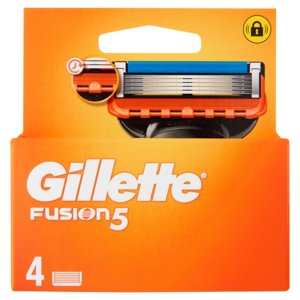 Gillette Fusion5 Lamette di ricambio per Rasoio da Uomo, 4 Ricariche