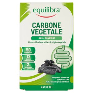 equilibra Carbone Vegetale Gas - Gonfiore 50 Compresse 40,0 g