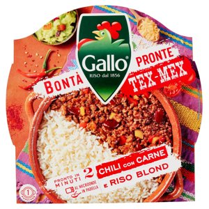 Gallo Bontà Pronte Tex-Mex Chili con Carne e Riso Blond 220 g