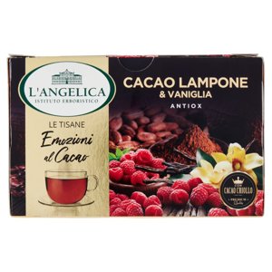 L'Angelica Le Tisane Emozioni al Cacao Cacao Lampone & Vaniglia Antiox 15 Filtri 24,75 g