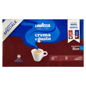 Lavazza crema e gusto Caffè Macinato 3 x 250 g