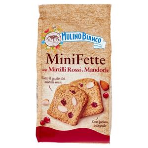 Mulino Bianco Mini Fette Biscottate con Mirtilli Rossi e Mandorle 90g