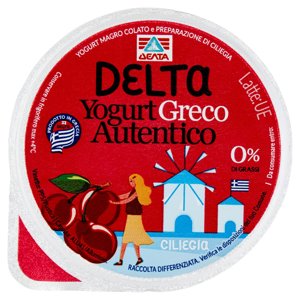 Delta Yogurt Greco Autentico 0% di Grassi Ciliegia 150 g