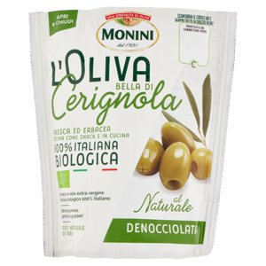 Monini l'Oliva Bella di Cerignola al Naturale Denocciolata 150 g