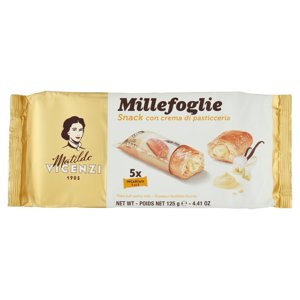 Matilde Vicenzi Millefoglie Snack con crema di pasticceria 125 g