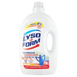 Lysoform Detersivo Igienizzante Colori Brillanti 54 Lavaggi 2,43 L