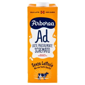 Arborea Ad Latte Parzialmente Scremato ad Alta Digeribilità Senza Lattosio 1000 ml