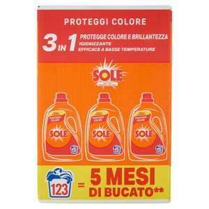 Sole Detersivo lavatrice Proteggi Colore 41 lavaggi 1,845 L