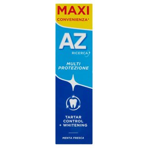 AZ Dentifricio Multi Protezione Tartar Control + Whitening Menta Fresca 75 ml + 10 ml