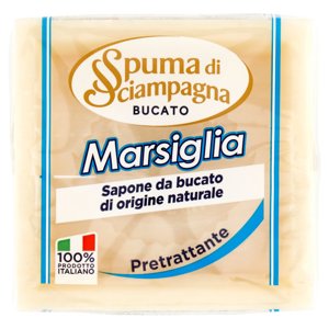 Spuma di Sciampagna Bucato Marsiglia Sapone da bucato di origine naturale 250 g