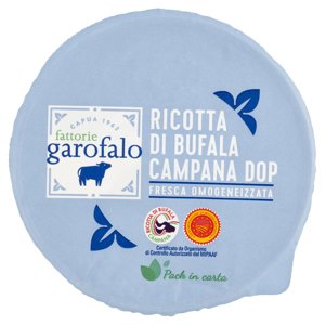 fattorie garofalo Ricotta di Bufala Campana DOP Fresca Omogeneizzata 250 g