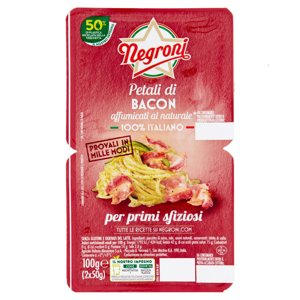 Negroni Petali di Bacon affumicati al naturale* 2 x 50 g