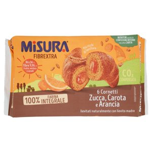 Misura Fibrextra 6 Cornetti Zucca, Carota e Arancia 308 g