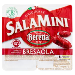 Fratelli Beretta SalaMini Snack di Bovino con Bresaola 2 x 37,5 g