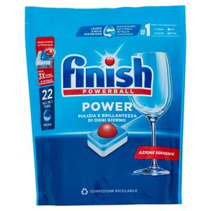Finish Power All in One Regular pastiglie Lavastoviglie 22 lavaggi 352 gr